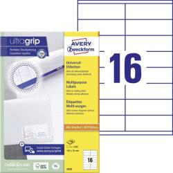 Avery-Zweckform Avery univerzális címke 105 x 35 mm - fehér 100 ív (3423)