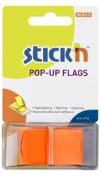 Stick'n Pop-up oldaljelölő film 45 x 25 mm, 50 lap - neon narancssárga (26012)