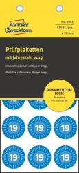 Avery Zweckform Avery eltávolíthatatlan öntapadó plakettek 2021 év-hónapokkal 20mm - piro (6945-2021)