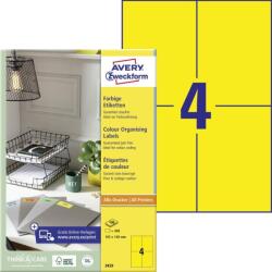 Avery-Zweckform Avery univerzális címke - sárga 105 x 148 mm 100 ív (3459)