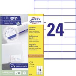 Avery Zweckform Avery univerzális címke - fehér 70 x 36 mm (3475)