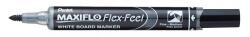 Pentel táblamarker hajlékony hegyű Maxiflo FlexF 1-5 mm - fekete (MWL5SBF-AX)