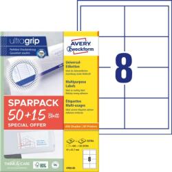 Avery Zweckform Avery univerzális címke - fehér 97 x 67, 7 mm 50+15 lap promo (4782-65)