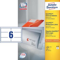 Avery Zweckform univerzális címke DIN A5, 97x 42, 3 mm / QP (6132)