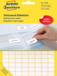 Avery Zweckform Avery univerzális visszaszedhető címke - fehér 13x8 mm (3395)