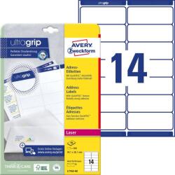 Avery Zweckform Avery fehér öntapadó címke 99, 1 x 38, 1 mm (L7163-40)