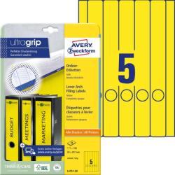 Avery Zweckform Avery iratrendező címke sárga 38 x 297 mm (L4751-20)