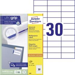 Avery Zweckform Avery univerzális címke - fehér 70 x 29, 7 mm (3489)