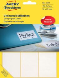 Avery Zweckform Avery univerzális kézzel írható címke 76 x 39 mm - fehér (3329)