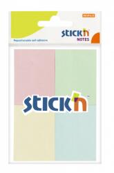 Stick'n Öntapadó jegyzettömb pasztell vegyes 38x51mm 4 tömb/50lap/cs (21090)