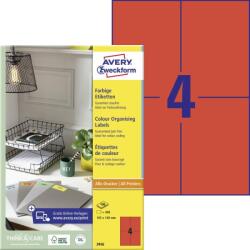 Avery Zweckform Avery univerzális címke - piros 105 x 148 mm (3456)