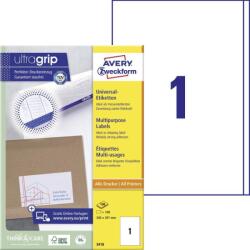 Avery Zweckform Avery univerzális címke - fehér 200 x 297 mm (3418)