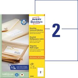 Avery Zweckform Avery univerzális környezetbarát címke címke 210 x 148 mm (LR3655)