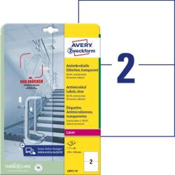 Avery Zweckform Antimikrobiális fóliacímke 210x148mm átlátszó (L8012-10)