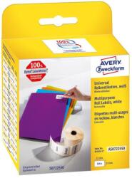 Avery Zweckform Avery tekercses öntapadó címke, termo nyomtatóhoz 19 x 51 mm, 500 címke (AS0722550)
