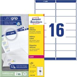 Avery Zweckform Avery fehér öntapadó címke 99, 1 x 33, 9 mm (L7162-100)