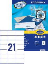 Europe100 etikett címkék Europe100 univerzális etikett 70 x 41 mm (ELA045)
