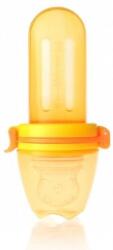 Kidsme Биберон за храна Kidsme - Скуизър, 4м+, orange and yellow (160378 OY) - baby