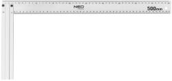 Neo Unghi drept 500x235 mm aluminiu (72147) Vinclu