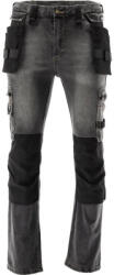 TOYA Blugi de siguranta ocupationala pantaloni lungi marimea S 17 buzunare gri (YT-79060)