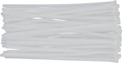 TOYA Legaturi de cablu 7, 6x300 mm 50 buc alb (YT-70665)