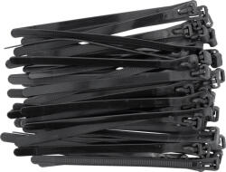 TOYA Legaturi de cablu 7, 6x150 mm 50 buc negru (YT-70672)