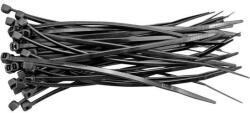 Vorel Legaturi de cablu negru 280x4, 8 mm 100 buc (73929)
