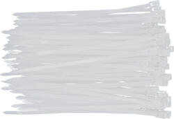 TOYA Legaturi de cablu 4, 8x200 mm 100 buc alb (YT-70661)