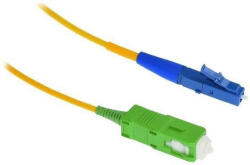 XtendLan szimplex patch kábel SM 9/125, OS2, LC(UPC)-SC(APC), LS0H, 1m (FOP-LCSCA-S-1-9-A1)