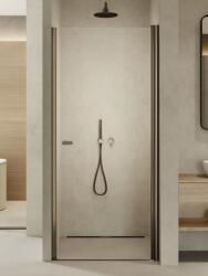 NEW TRENDY New Soleo Gunmetal Brushed uși de duș 100 cm înclinabilă grafit periat/sticlă transparentă D-0531A (D0531A)