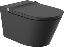 Kronenbach Tube toaletă cu spălare agăţat fără margine negru KB15104TUSM (KB15104TUSM)