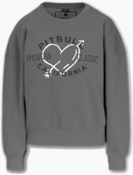 Pitbull West Coast Pitbull női Manzanita Heart Crewneck Sweatshirt mosott szürke