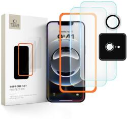 Tech-Protect iPhone 16e üvegfólia Tech-Protect Supreme Készlet 3db-os szett edzett átlátszó
