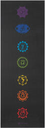 Gaiam Premium Black Chakra jógaszőnyeg 6 mm fekete csakra