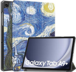 Techsuit - FoldPro - Samsung Galaxy Tab A9 Plus - Csillagos Éj tok