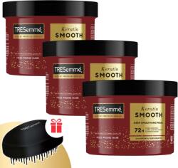 TRESemmé Keratin Smooth Hajpakolás 3x440ml + Ajándék TRESemmé fésű