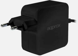 Approx Univerzális USB Type-C Notebook adapter 90W Black (DC_198883)