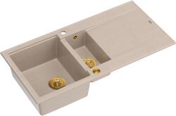 Quadron Evan graniteq mosogató 100x50 cm bézs HQE510050U2_PVDG1_P2O (HQE510050U2PVDG1P2O)