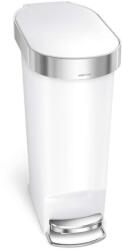 simplehuman Kosarak - Hulladékgyűjtő Slim 40 L, fehér CW1392 (CW1392)