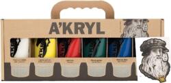 Renesans A'Kryl Akril festékek készlete 6 x 100 ml (02.1905)