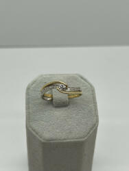  Arany - fehérarany gyémánt köves gyűrű