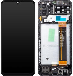 Samsung Piese si componente Display cu Touchscreen Samsung Galaxy A13 A137, cu Rama, Negru, Service Pack GH82-29228A (GH81-29228A) - pcone