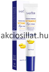 SADOER Evening Primrose Vitamin E Eye Cream Szemkörnyékápló krém ligetszépe olajjal és E-vitaminnal 20g