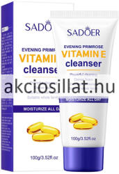 SADOER Evening Primrose Vitamin E Cleanser Arctisztító hab ligetszépe olajjal és E-vitaminnal 100g