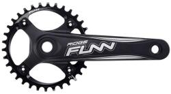 Funn Ridge Solo Comp integrált tengelyes MTB hajtómű, 36T, 1x10-11s, , 175 mm, középcsapággyal, fekete