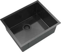 Gamma Gamma, 1 rekeszes rozsdamentes mosogató 540x440x210 mm, fekete, GMA-S5444-BK (GMA-S5444-BK)