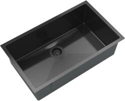 Gamma Gamma, 1 rekeszes rozsdamentes mosogató 750x450x210 mm, fekete, GMA-S7545-BK (GMA-S7545-BK)