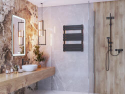 Gamma Erga Classic, radiátor 800x600 mm, 508W, fekete matt, ERG-LAV-CLAS-120450-BK (ERG-LAV-CLAS-8060-BK)