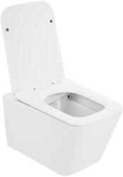 Gamma Mut-302, fali WC csésze Tornado/Rimless 520x355x360 mm + SLIM wc ülőke, fényes fehér, GMA-MUT-302 (GMA-MUT-302)