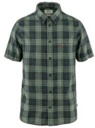 Fjällräven Övik Travel Shirt SS Men Cămașă cu mânecă scurtă Dark Navy-Patina Green XXL
